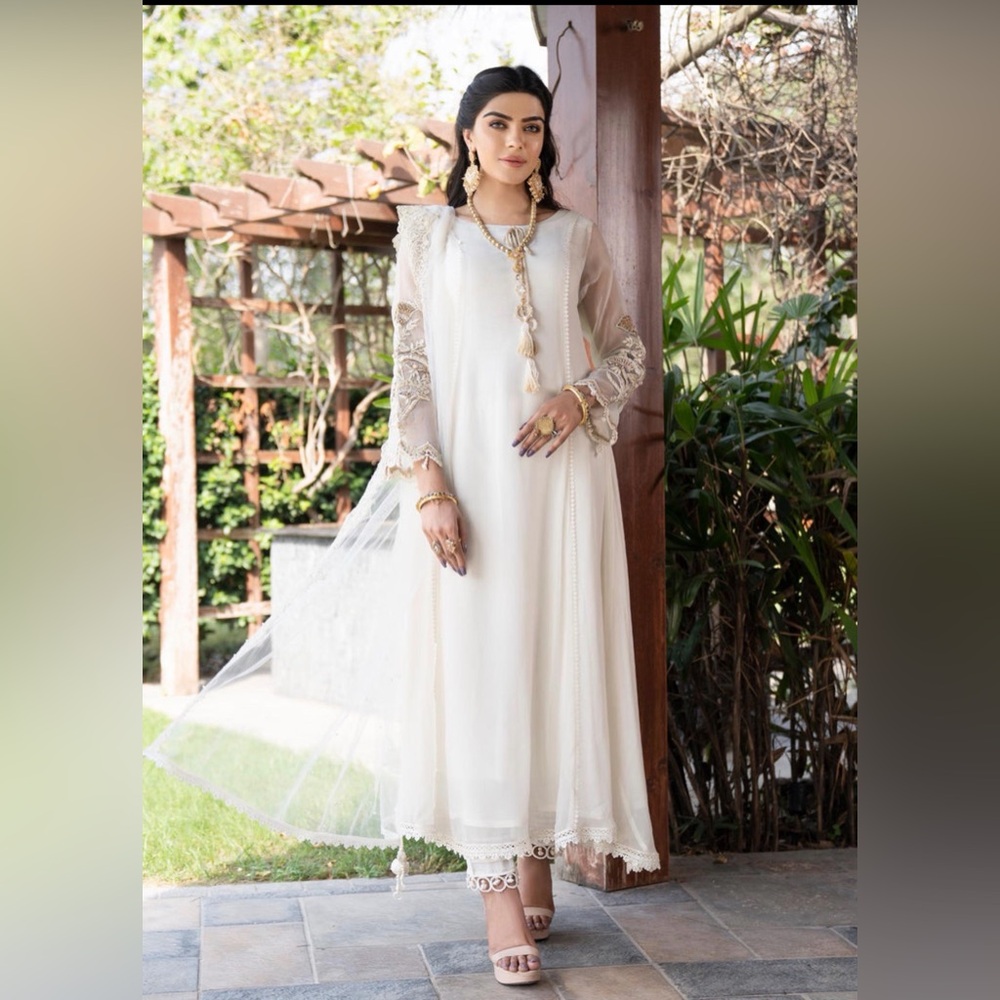 4 piece chiffon anarkali